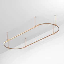 Фото #1 товара Основание ART-APRIORI-OVAL-ROD-400-3000x1000 (GD) (Arlight, IP20 Металл, 3 года)