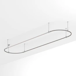 Фото #1 товара Основание ART-APRIORI-OVAL-ROD-400-4000x1000 (TN) (Arlight, IP20 Металл, 3 года)