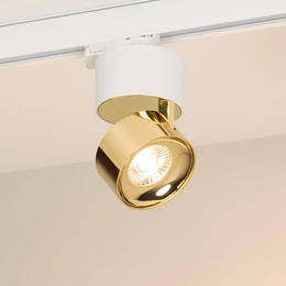 Фото #1 товара Светильник SP-PLURIO-TRACK-4TR-R77-9W Warm3000 (WH-BRS, 36 deg, 230V) (Arlight, IP20 Металл, 3 года)