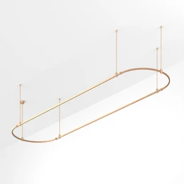 Фото #1 товара Основание ART-APRIORI-OVAL-ROD-800-4000x1000 (GD) (Arlight, IP20 Металл, 3 года)