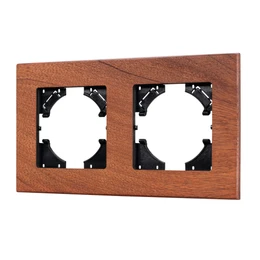 Фото #1 товара Рамка из натурального дерева FRM-XSILO-WD-2-NL (Arlight, -)