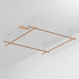 Фото #1 товара Основание ART-APRIORI-QUADRAT-ROD-400-2000x2000 (GD) (Arlight, IP20 Металл, 3 года)