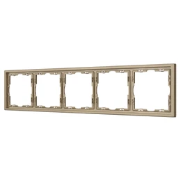Фото #1 товара Рамка пластиковая FRM-NOBE-SFPL-5-GD (Arlight, Золотой песок)