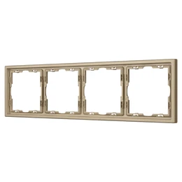 Фото #1 товара Рамка пластиковая FRM-NOBE-SFPL-4-GD (Arlight, Золотой песок)