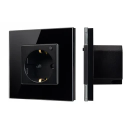 Фото #1 товара Розетка электрическая с Zigbee управлением SCT-OMALI-EUZB1-PL-BK (240V, 16A, Zigbee) (Arlight, -)