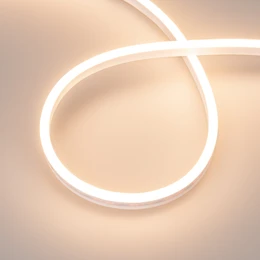 Фото #1 товара Светодиодная лента герметичная AURORA-PS-A120-12x6mm 24V Warm3000 (10 W/m, IP65, 2835, 5m) (Arlight, Силикон, 2 года)