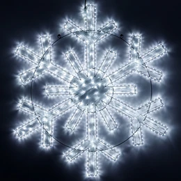 Фото #1 товара Фигура светодиодная ARD-SNOWFLAKE-M11-1250x1200-604LED White (230V, 36.5W) (Ardecoled, IP65)
