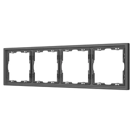 Фото #1 товара Рамка пластиковая FRM-NOBE-SFPL-4-GR (Arlight, Серый базальт)