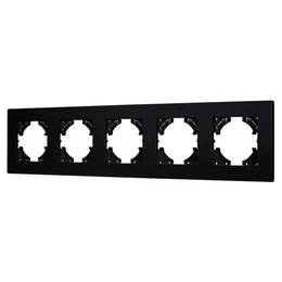 Фото #1 товара Рамка пластиковая FRM-PERIO-PL-5-BK (Arlight, -)