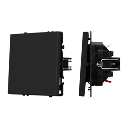 Фото #1 товара Механизм звонкового выключателя SWT-NOBE-MKR1-SFPL-L-BK (230V, 10A) (Arlight, Черный оникс)