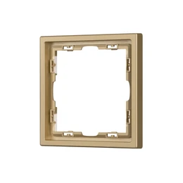 Фото #1 товара Рамка пластиковая FRM-NOBE-SFPL-1-GD (Arlight, Золотой песок)
