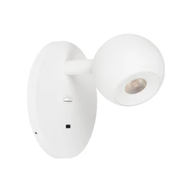 Фото #1 товара Светильник SP-OTTORI-WALL-CHARGE-6W Warm3000 (WH, 30 deg, 230V, USB-C) (Arlight, IP20 Металл, 3 года)