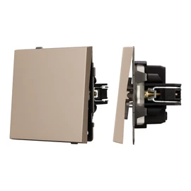 Фото #1 товара Механизм звонкового выключателя SWT-TENDO-MKR1-PL-GD (230V, 10A) (Arlight, Песочный)