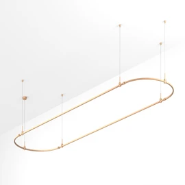 Фото #1 товара Основание ART-APRIORI-OVAL-HANG-4000x1000 (GD) (Arlight, IP20 Металл, 3 года)