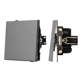 Фото #1 товара Механизм звонкового выключателя SWT-TENDO-MKR1-PL-GR (230V, 10A) (Arlight, Графитовый)