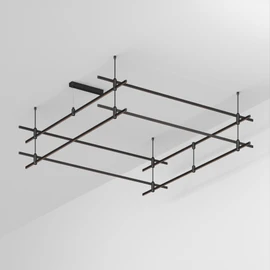 Фото #1 товара Основание ART-APRIORI-QUADRAT-2-ROD-400-2000x2000 (BK) (Arlight, IP20 Металл, 3 года)