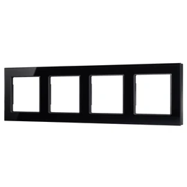 Фото #1 товара Рамка стеклянная FRM-GLARE-GS-4-BK (Arlight, -)