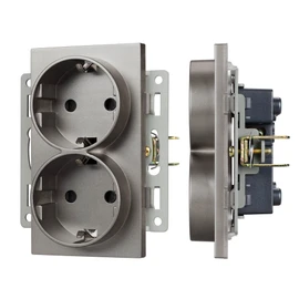 Фото #1 товара Механизм электрической розетки SCT-MEUD-PL-GR (250V, 16A) (Arlight, -)