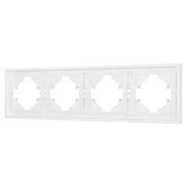 Фото #1 товара Рамка пластиковая FRM-TENDO-SFPL-4-WH (Arlight, Матовый белый)