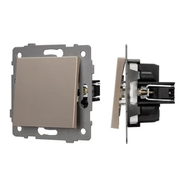 Фото #1 товара Механизм выключателя одноклавишный перекрёстный SWT-MKX1-PL-GD-V (250V, 10A) (Arlight, -)