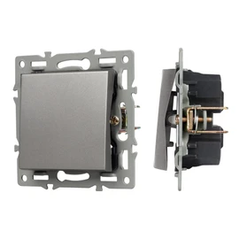 Фото #1 товара Механизм выключателя одноклавишный перекрёстный SWT-MKX1-PL-GR (250V, 16A) (Arlight, -)