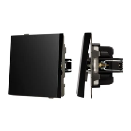 Фото #1 товара Механизм выключателя одноклавишный проходной SWT-TENDO-MKP1-PL-BK (230V, 10A) (Arlight, Черный)