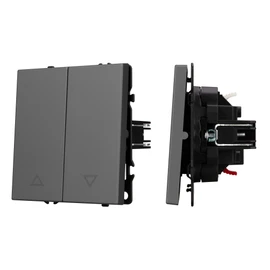 Фото #1 товара Механизм выключателя управления шторами SWT-NOBE-MKR2-SFPL-GR (230V, 10A) (Arlight, Серый базальт)