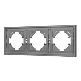 Фото #1 товара Рамка пластиковая FRM-TENDO-PL-3-GR (Arlight, Графитовый)