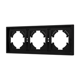 Фото #1 товара Рамка пластиковая FRM-TENDO-SFPL-3-BK (Arlight, Матовый черный)
