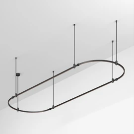 Фото #1 товара Основание ART-APRIORI-OVAL-ROD-800-3000x1000 (BK) (Arlight, IP20 Металл, 3 года)