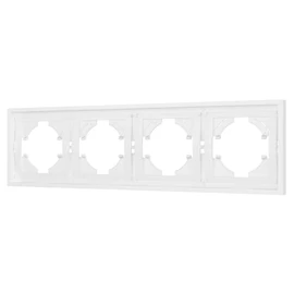 Фото #1 товара Рамка пластиковая FRM-TENDO-PL-4-WH (Arlight, Белый)