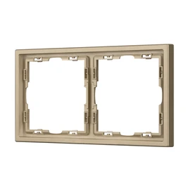 Фото #1 товара Рамка пластиковая FRM-NOBE-SFPL-2-GD (Arlight, Золотой песок)