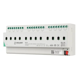 Фото #1 товара INTELLIGENT ARLIGHT Релейный модуль KNX-7123-82-DRO-DIN (BUS, 12x16A, KNX Secure) (IARL, IP20 Пластик, 2 года)