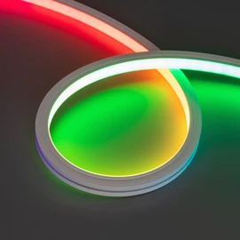 Фото #1 товара Светодиодная лента герметичная DMX MOONLIGHT-TOP-B84-13x12mm 24V RGB-PX7 (18 W/m, IP67, 5m, wire x2) (Arlight, Вывод прямой, 2 года)