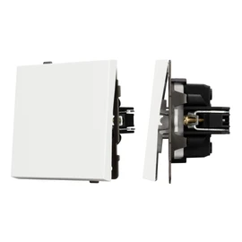 Фото #1 товара Механизм выключателя одноклавишный перекрёстный SWT-TENDO-MKX1-SFPL-WH (230V, 10A) (Arlight, Матовый белый)