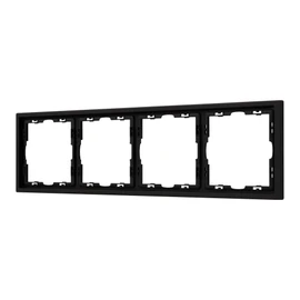 Фото #1 товара Рамка пластиковая FRM-NOBE-SFPL-4-BK (Arlight, Черный оникс)