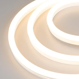 Фото #1 товара Светодиодная лента герметичная WAVE-SIDE-A120-12x25mm 230V Warm3000 (12 W/m, IP67, 50m, wire x2) (Arlight, Грибовидная форма)