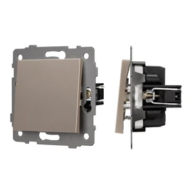 Фото #1 товара Механизм выключателя одноклавишный самовозвратный SWT-MKR1-PL-GD-V (250V, 10A) (Arlight, -)