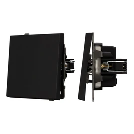 Фото #1 товара Механизм выключателя одноклавишный перекрёстный SWT-TENDO-MKX1-SFPL-BK (230V, 10A) (Arlight, Матовый черный)