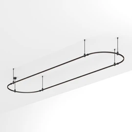 Фото #1 товара Основание ART-APRIORI-OVAL-ROD-400-4000x1000 (BK) (Arlight, IP20 Металл, 3 года)