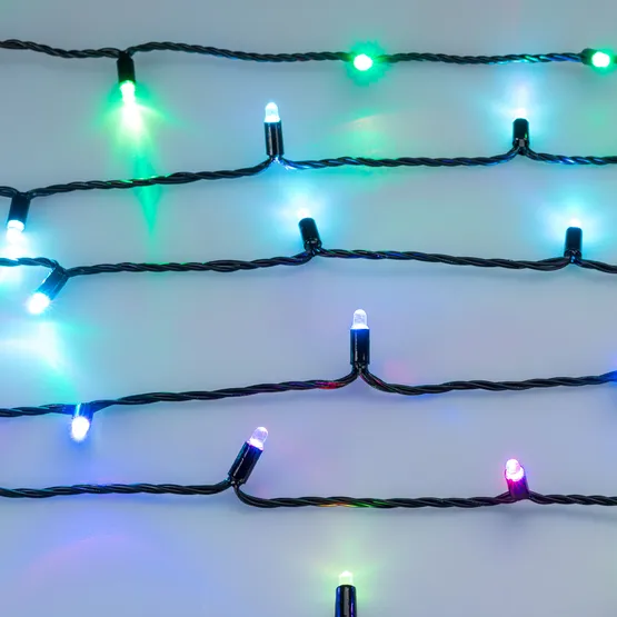 Фото #4 товара Светодиодная гирлянда ARD-STRING-CLASSIC-9000-BLACK-60LED-LIVE RGB-SPI (12V, 40W) (Ardecoled, IP65)