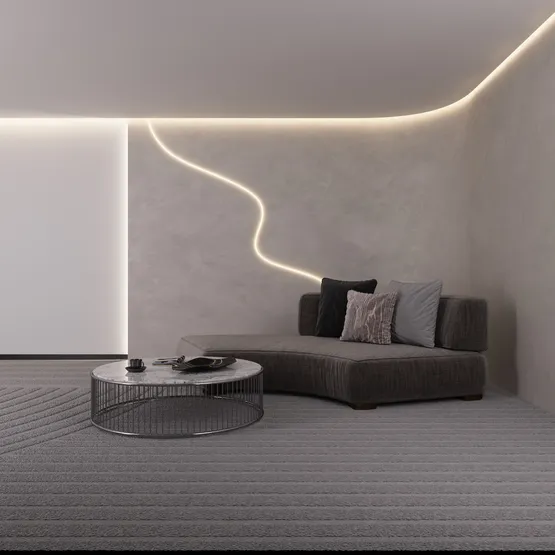 Фото #3 товара Светодиодная лента герметичная AURORA-PS-A120-16x8mm 24V Amber (10 W/m, IP65, 2835, 5m) (Arlight, Силикон, 2 года)