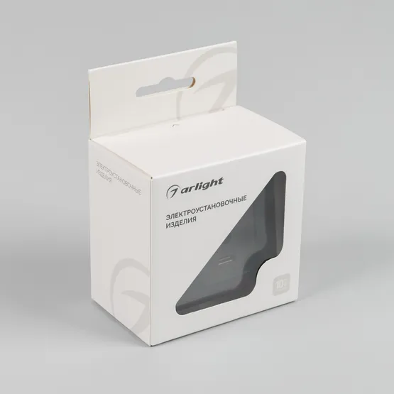 Фото #4 товара Механизм USB розетки SCT-MUAC-PL-BK-V (5V, 3A, QC4) (Arlight, -)