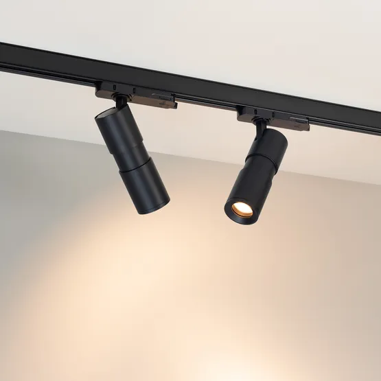 Фото #2 товара Светильник LGD-ARTEMIS-TRACK-4TR-R55-12W Warm2700 (BK, 8-80 deg, 230V) (Arlight, IP20 Металл, 5 лет)