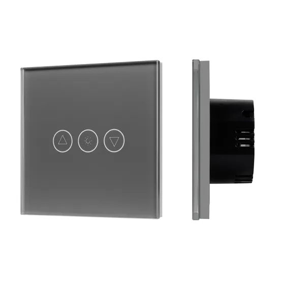 Фото #1 товара Светорегулятор сенсорный с Zigbee управлением SWT-OMALI-SD3-ZB-GR (250V, 500W) (Arlight, Стекло)