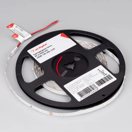 Фото #3 товара Светодиодная лента RT-A30-8mm 24V Cool 8K (2.9 W/m, IP20, 2835, 5m) (Arlight, 2.9 Вт/м, IP20)