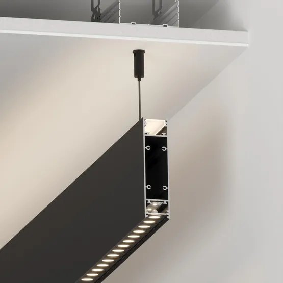 Фото #9 товара Профиль SL-LINE-25100-DUAL-2500 BLACK (Arlight, Алюминий)