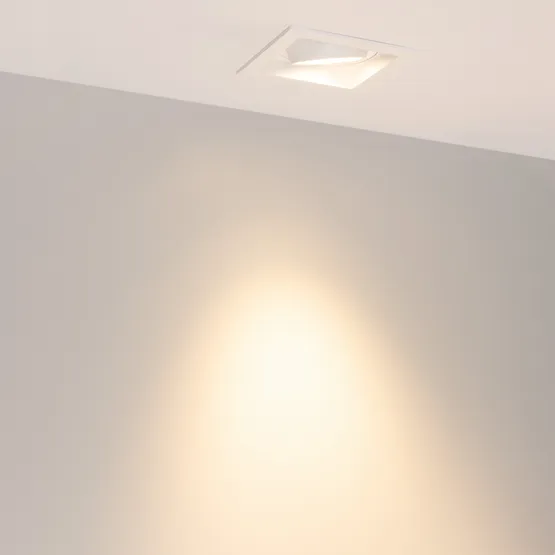 Фото #2 товара Светильник MS-VORTEX-BUILT-S117x117-20W Warm3000 (WH-WH, 40 deg, 230V) (Arlight, IP20 Металл, 5 лет)