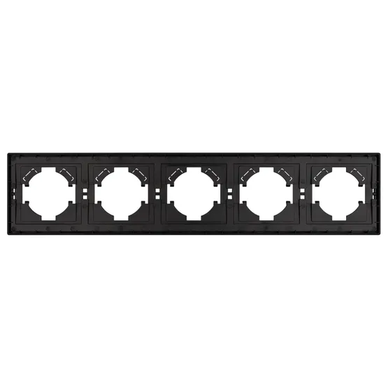 Фото #3 товара Рамка пластиковая FRM-TENDO-SFPL-5-BK (Arlight, Матовый черный)