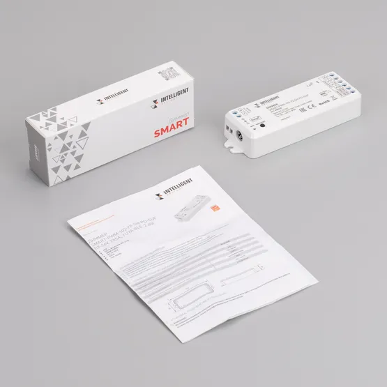Фото #2 товара INTELLIGENT ARLIGHT Диммер SMART-PWM-102-72-SH-PD-SUF (12-36V, 2x5A, TUYA BLE, 2.4G) (IARL, Контроллер)